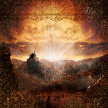 romantik manzara arka plan