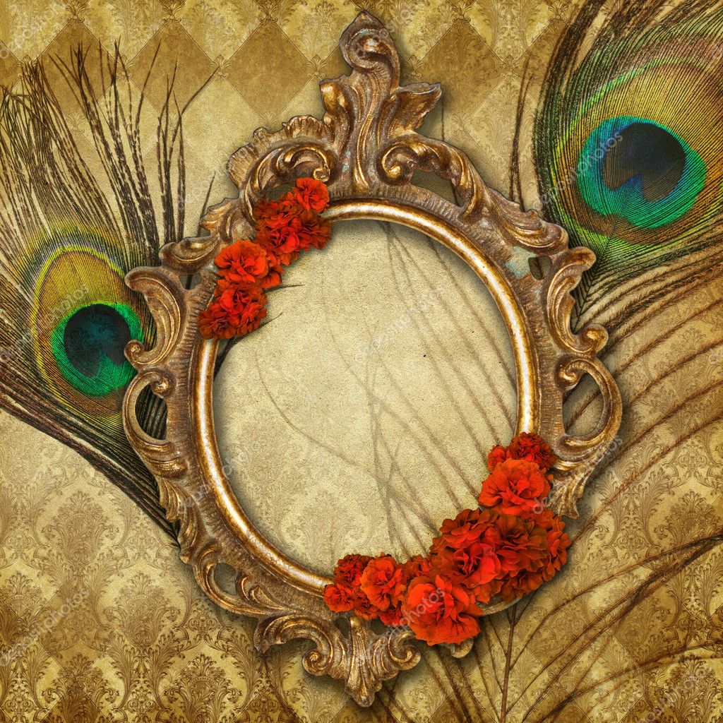 Vintage Peacock Background