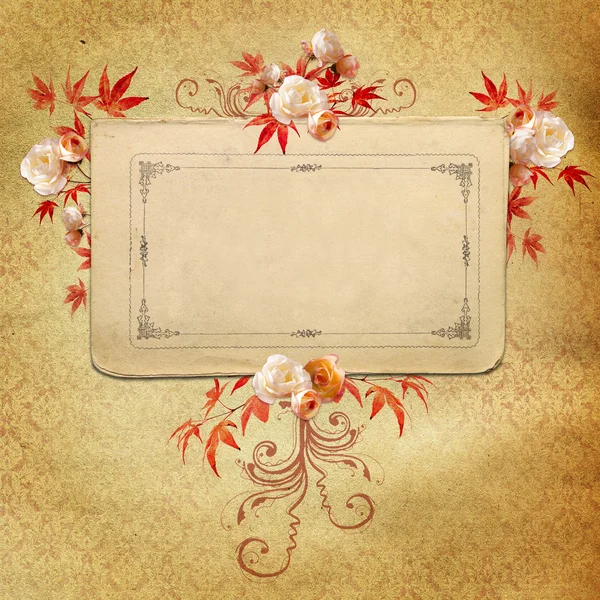 Vintage flower background — Stock Photo, Image