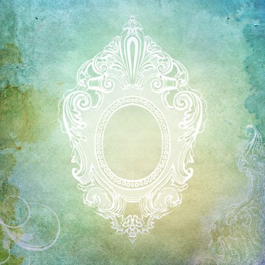 çerçeve ile Vintage shabby chic arka plan