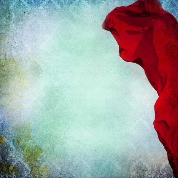 Винтажный шабби-шик на красном фоне — стоковое фото