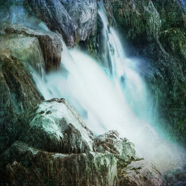 Grunge Wasserfall Hintergrund — Stockfoto