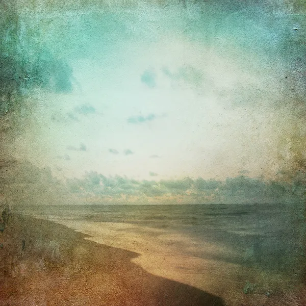 Grunge 纸张海滩背景 — 图库照片