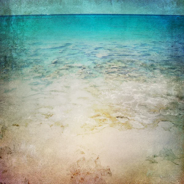 Grunge Paper Beach Background — Stock Photo, Image