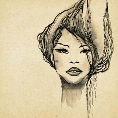 güzel modern kadın çizme