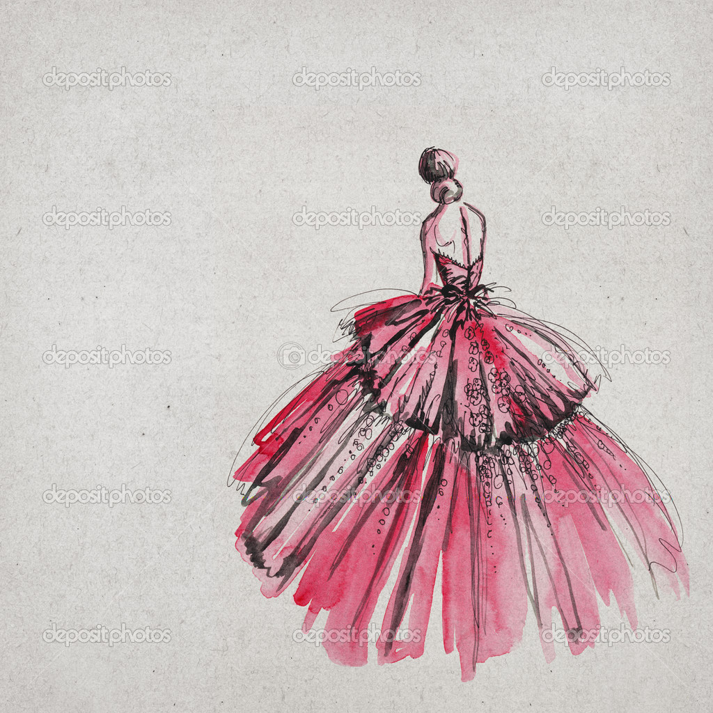 Gorgeous Fashion Dress Drawings by Arron Lam on Trendy Art Ideas
