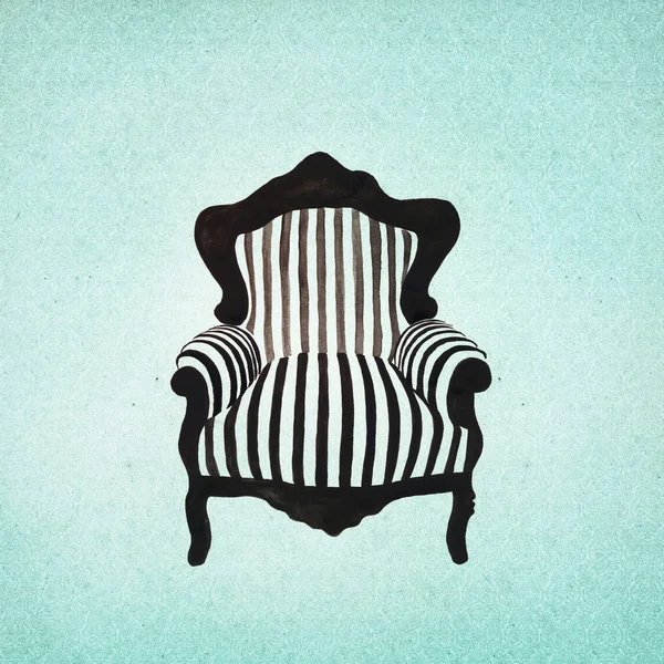 Barok fotel tło — Zdjęcie stockowe