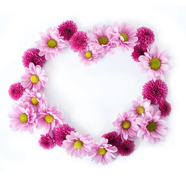 Çiçek kalp arka plan — Stok fotoğraf