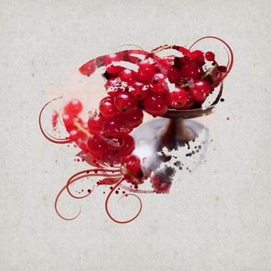 antika arka plan tasarımı ile gıda