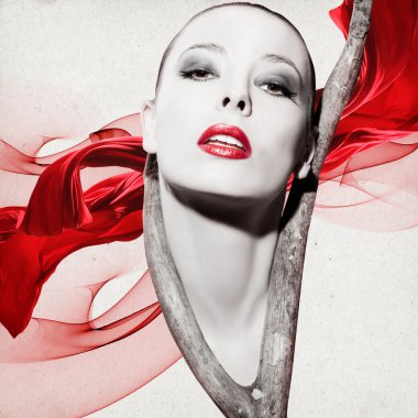 güzel ve zarif bir kadın el ilanı tasarımı