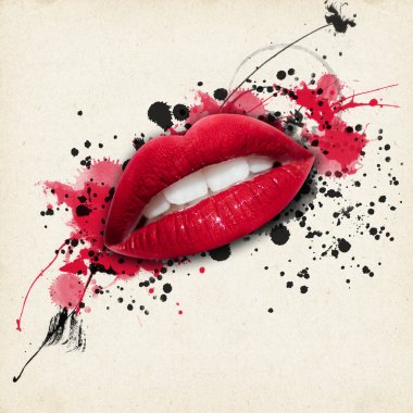 güzel kadın ağzı tasarım