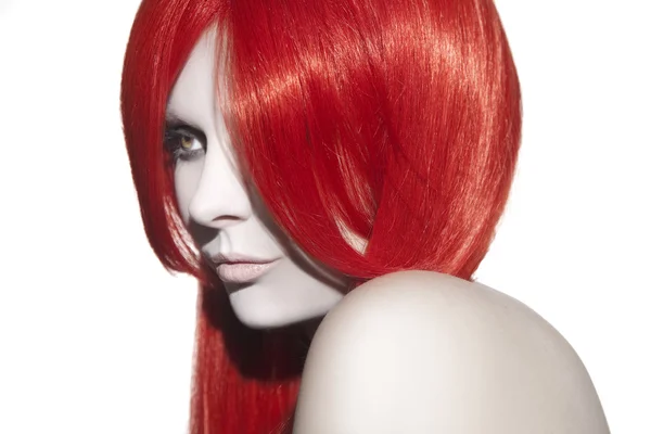 赤い髪の美しい女性 — ストック写真