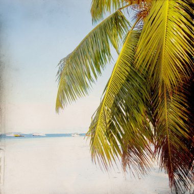 Dream beach grunge arka plan