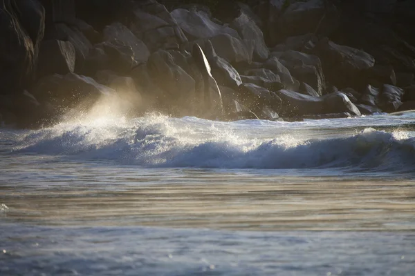 Wave at Anse Georgette — Stock Photo, Image