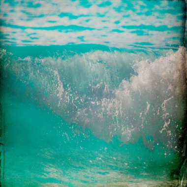 Dalga grunge arka plan tasarımı