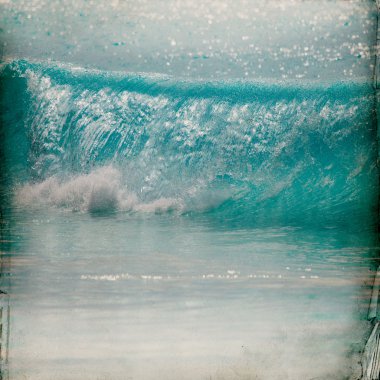 Dalga grunge arka plan tasarımı