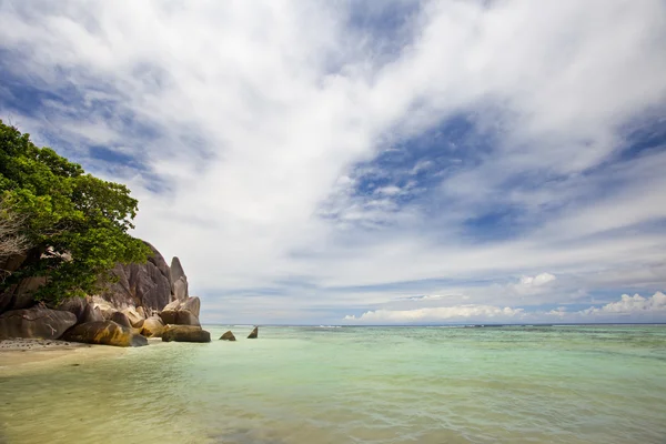 Turquoise Water of Anse Source D'Argent — Stock Photo, Image