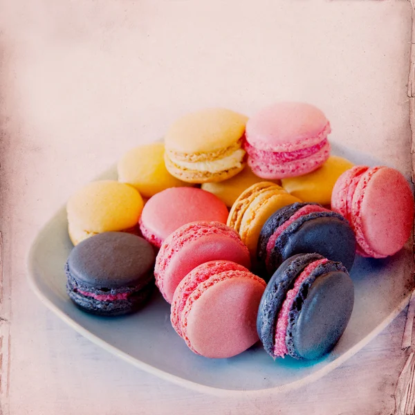 Sweet Macarons Background — Stock Photo, Image