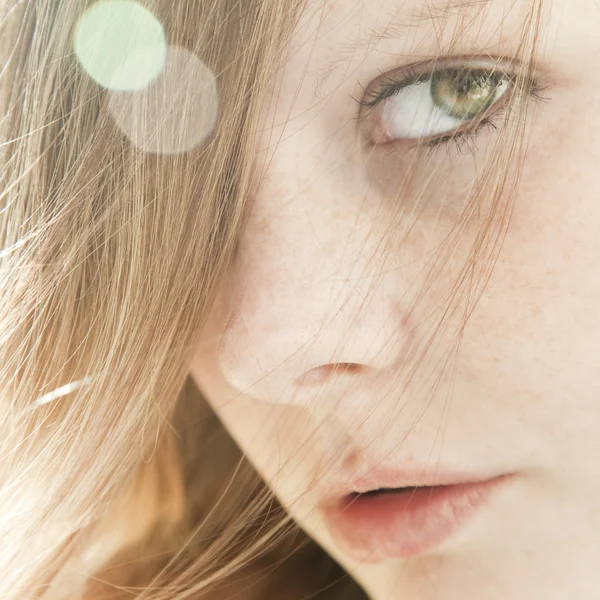 Hermoso, retrato de mujer natural —  Fotos de Stock