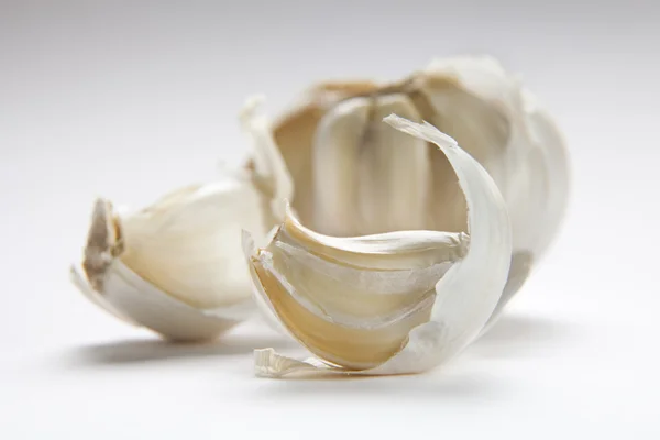 Garlic on white background — Stock Photo, Image