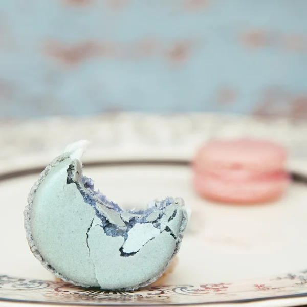 Shabby Chic fond avec des macarons — Photo