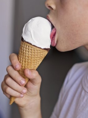 Vanilyalı dondurma.