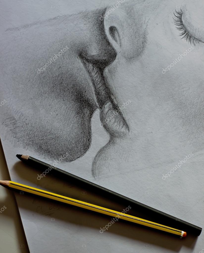 Bacio Disegni A Matita Amore Get Images