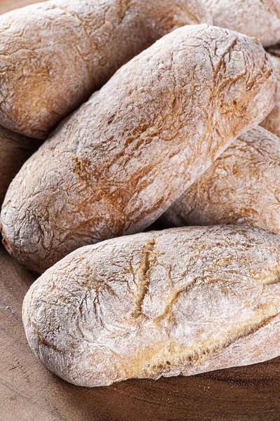Pão Naturalmente Fermentado Vista Superior — Fotografia de Stock