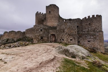 avila kalede terk edilmiş. İspanya.