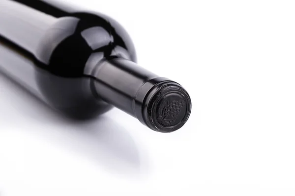 Bottle of wine on white background — Stock Photo, Image