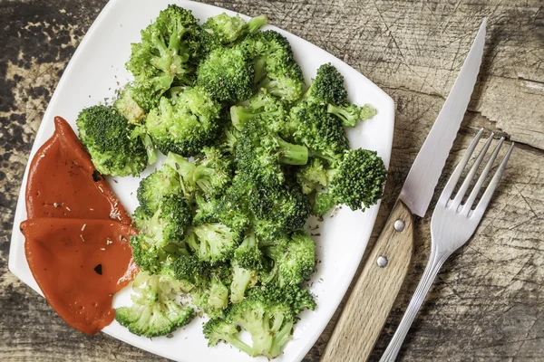 Broccoli al vapore — Foto Stock