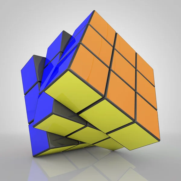 3D render mekanik bulmaca