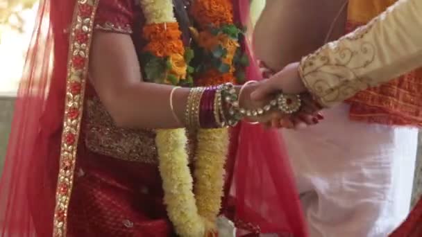 Ceremonia india de boda — Vídeo de stock