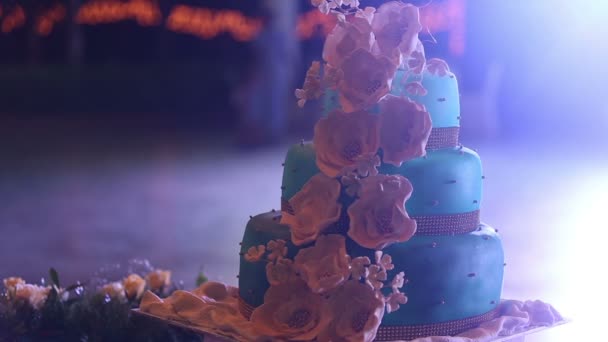 Bolo de casamento — Vídeo de Stock