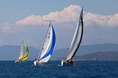 yelken yelkenli yelken ve eğlence kupa 2012 tekneler rakip sırasında