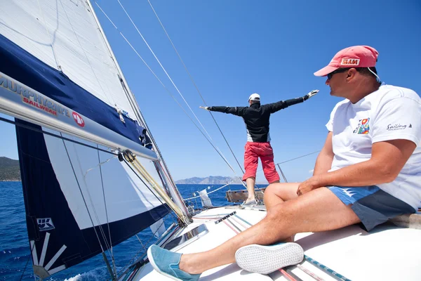 Vitorlás regatta, sail & szórakoztató trófea — Stock Fotó