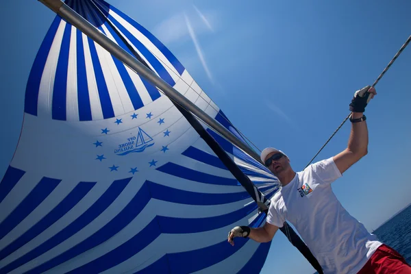 Vitorlás regatta, sail & szórakoztató trófea — Stock Fotó