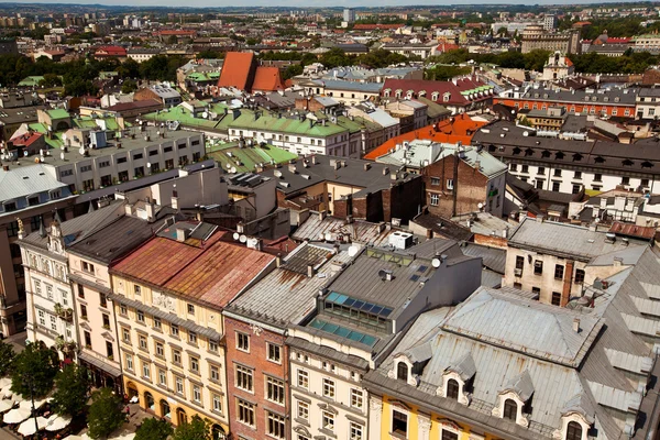 Pohled na staré město Krakov, Polsko. — Stock fotografie