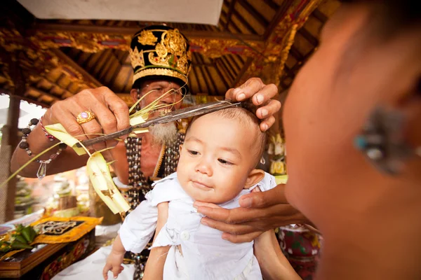 ? eremonies på Bali, Indonesien. — Stockfoto
