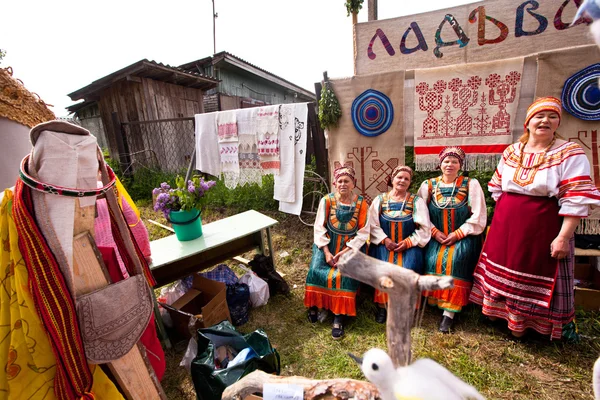 Wakacje vepsian kultury narodowej drzewo życia — Zdjęcie stockowe