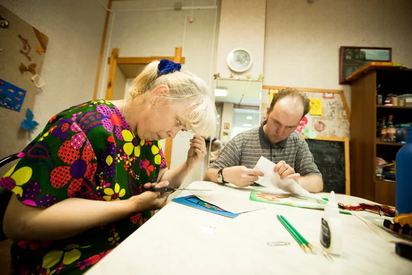 Journée de la santé dans le centre des services sociaux pour les retraités et les handicapés — Photo