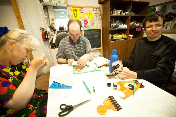 Dag van gezondheid in midden van sociale diensten voor gepensioneerden en gehandicapten — Stockfoto