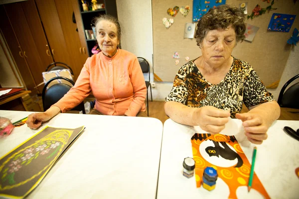 Dag hälsa i mitten av sociala tjänster för pensionärer och funktionshindrade personer — Stockfoto