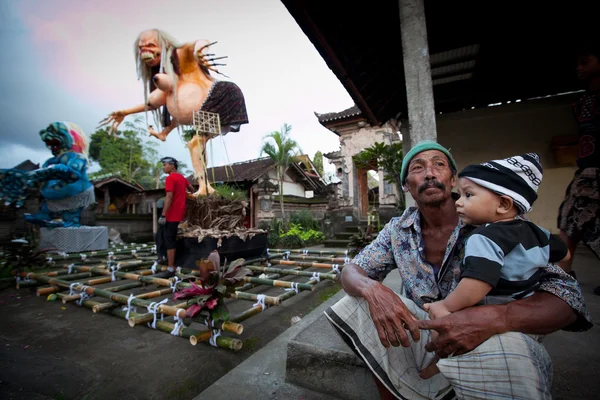 Nyepi - Bali "den mlčení" — Stock fotografie