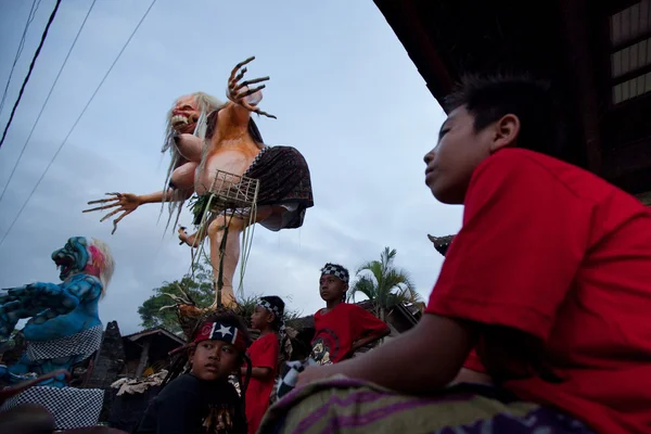 Nyepi - Dia do Silêncio balinês " — Fotografia de Stock