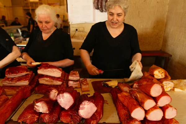 Pouliční trh v Gruzii — Stock fotografie