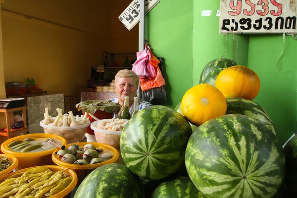 Уличный рынок Грузии — стоковое фото