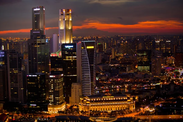 Una vista de Singapur — Foto de Stock