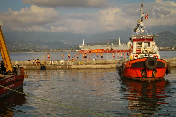 Hafen von batumi, georgien. — Stockfoto