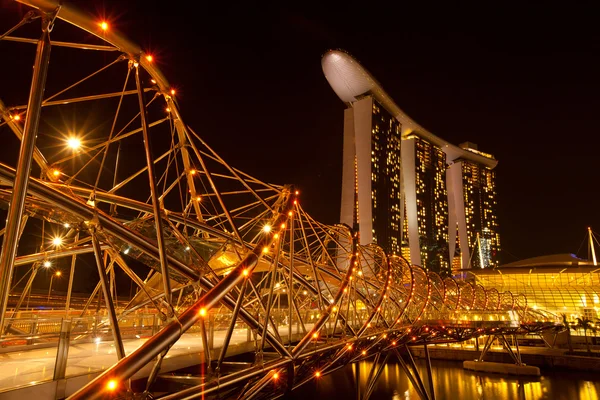 Singapore, di notte — Foto Stock